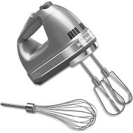 키친에이드KitchenAid KHM7210CU 7-Speed Digital Hand Mixer with Turbo Beater II Accessories and Pro Whisk - Contour Silver