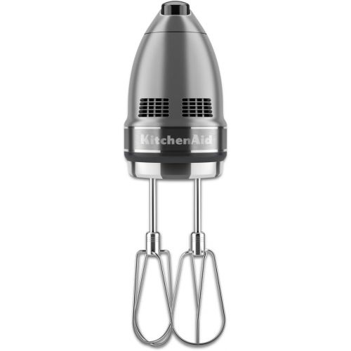 키친에이드 키친에이드KitchenAid KHM7210CU 7-Speed Digital Hand Mixer with Turbo Beater II Accessories and Pro Whisk - Contour Silver