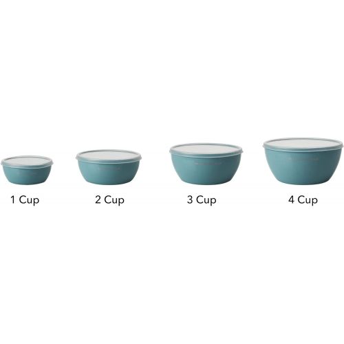 키친에이드 키친에이드KitchenAid KE176OSAQA Classic Prep Bowls, Set of 4, Aqua Sky 2