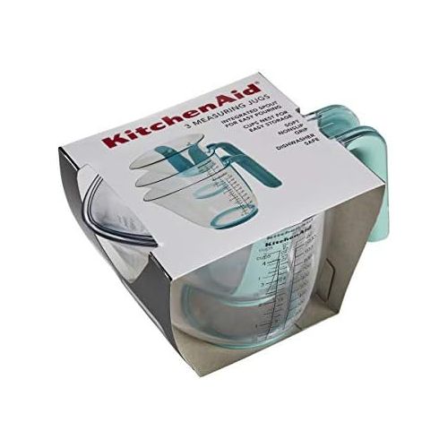 키친에이드 키친에이드KitchenAid KO298OSAQA Gourmet Measuring Jugs, Set of 3, Aqua Sky