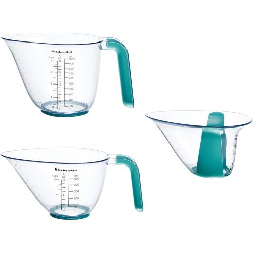 키친에이드 키친에이드KitchenAid KO298OSAQA Gourmet Measuring Jugs, Set of 3, Aqua Sky