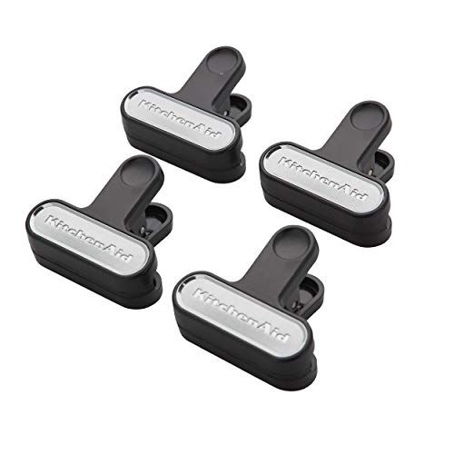 키친에이드 키친에이드KitchenAid KE325OHOBA Classic Small Bag Clips, set of 4, Onyx Black