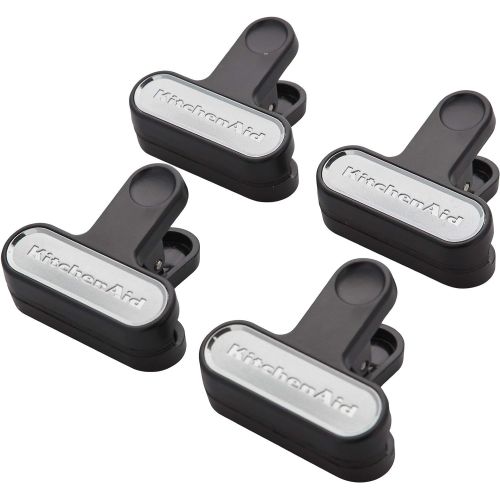 키친에이드 키친에이드KitchenAid KE325OHOBA Classic Small Bag Clips, set of 4, Onyx Black