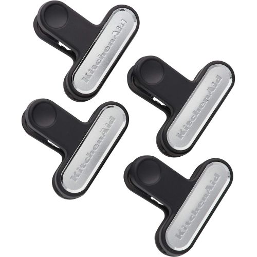 키친에이드 키친에이드KitchenAid KE325OHOBA Classic Small Bag Clips, set of 4, Onyx Black