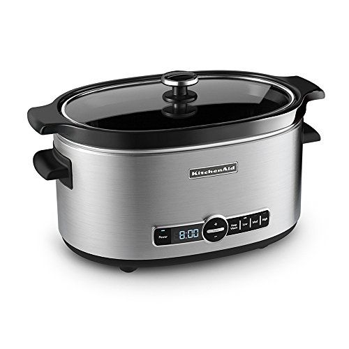 키친에이드 키친에이드KitchenAid KSC6223SS 6-Qt. Slow Cooker with Standard Lid - Stainless Steel