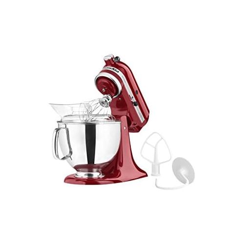 키친에이드 키친에이드KitchenAid KSM150PSER Artisan Tilt-Head Stand Mixer with Pouring Shield, 5-Quart, Empire Red