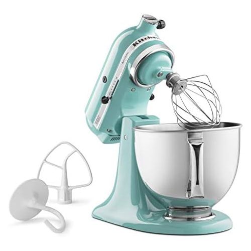 키친에이드 키친에이드KitchenAid KSM150PSAQ Artisan Series 5-Qt. Stand Mixer with Pouring Shield - Aqua Sky