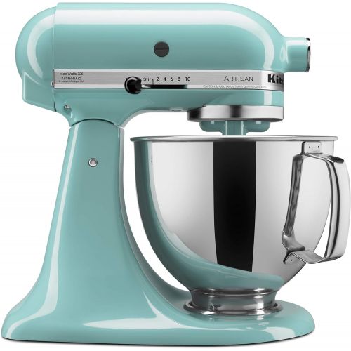 키친에이드 키친에이드KitchenAid KSM150PSAQ Artisan Series 5-Qt. Stand Mixer with Pouring Shield - Aqua Sky