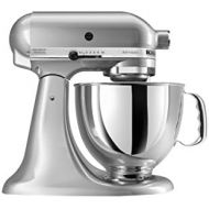 키친에이드KitchenAid KSM150PSMC Artisan Series 5-Qt. Stand Mixer with Pouring Shield - Metallic Chrome