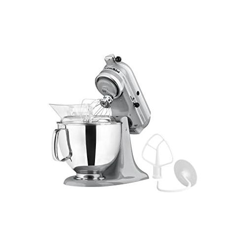 키친에이드 키친에이드KitchenAid KSM150PSMC Artisan Series 5-Qt. Stand Mixer with Pouring Shield - Metallic Chrome