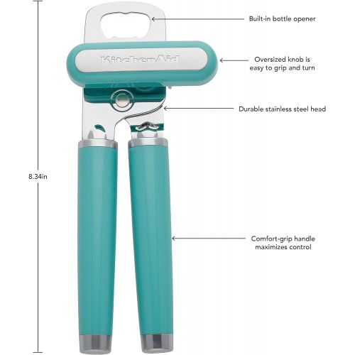 키친에이드 키친에이드KitchenAid KE199OHAQA Classic Multifunction Can Opener, One Size, Aqua Sky 2