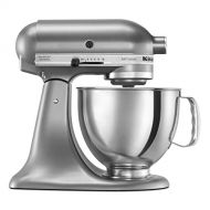 키친에이드KitchenAid KSM150PSCU Artisan Series 5-Qt. Stand Mixer with Pouring Shield - Contour Silver