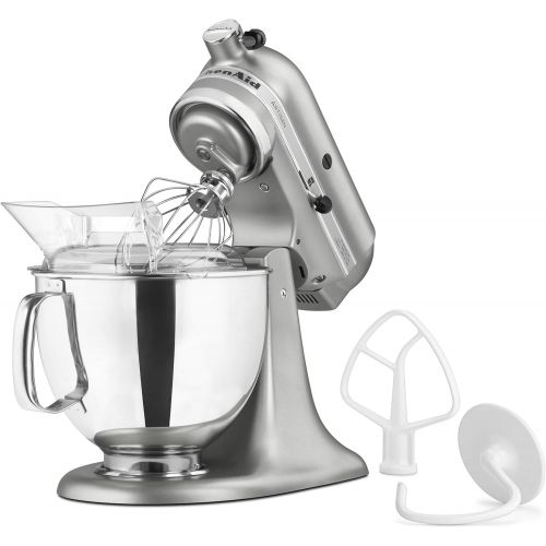 키친에이드 키친에이드KitchenAid KSM150PSCU Artisan Series 5-Qt. Stand Mixer with Pouring Shield - Contour Silver