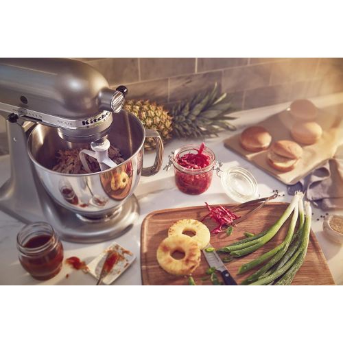 키친에이드 키친에이드KitchenAid KSM150PSCU Artisan Series 5-Qt. Stand Mixer with Pouring Shield - Contour Silver