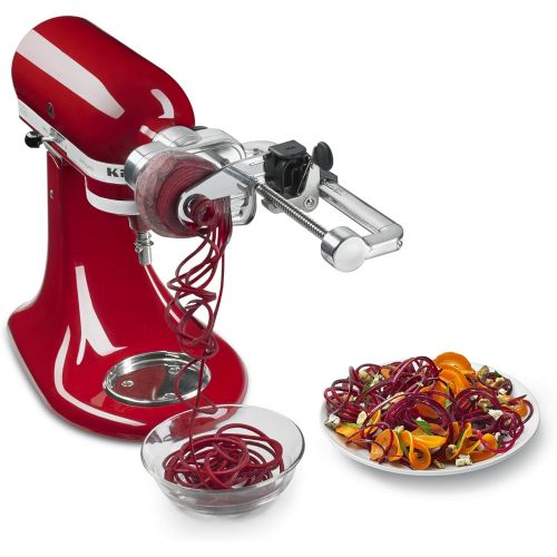 키친에이드 키친에이드KitchenAid KSM2APC Spiralizer Plus Attachment with Peel, Core and Slice, Silver