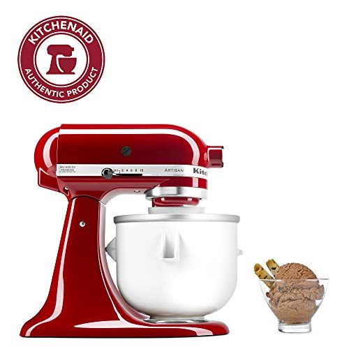 키친에이드 키친에이드KitchenAid KICA0WH Ice Cream Maker Attachment - Excludes 7, 8, and most 6 Quart Models