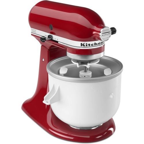 키친에이드 키친에이드KitchenAid KICA0WH Ice Cream Maker Attachment - Excludes 7, 8, and most 6 Quart Models