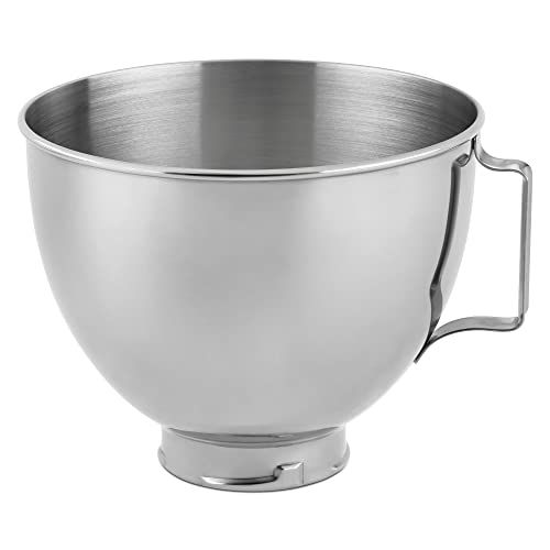 키친에이드 키친에이드KitchenAid Stainless Steel Bowl K45SBWH, 4.5-Quart, Silver