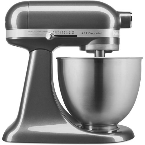 키친에이드 키친에이드KitchenAid KSM3311XQG Artisan Mini 3.5 Quart Tilt-Head Stand Mixer, Qt, Liquid Graphite