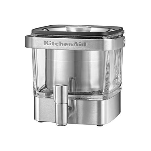 키친에이드 키친에이드KitchenAid KCM4212SX Cold Brew Coffee Maker-Brushed Stainless Steel, 28 ounce