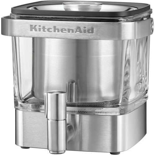 키친에이드 키친에이드KitchenAid KCM4212SX Cold Brew Coffee Maker-Brushed Stainless Steel, 28 ounce