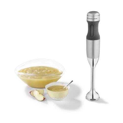 키친에이드 키친에이드KitchenAid KHB1231CU Hand Blender, 2-Speed, Contour Silver