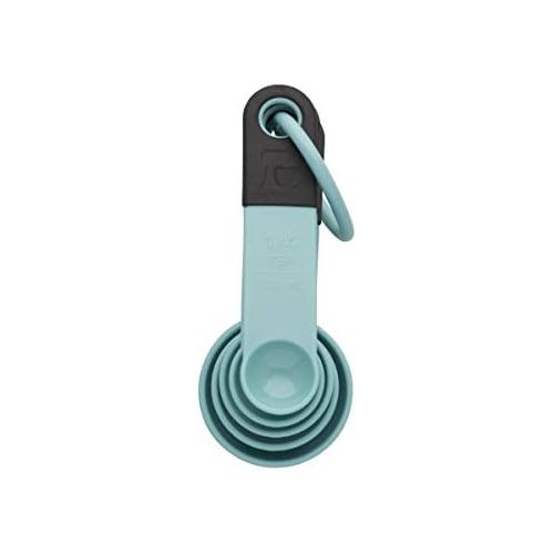 키친에이드 키친에이드KitchenAid KE057OHAQA Classic Measuring Spoons, Set of 5, Aqua Sky/Black