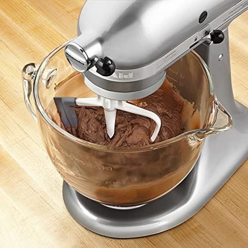 키친에이드 키친에이드KitchenAid KFE5T Tilt Head Flex Edge Beater, 4.5/5 Quart, White