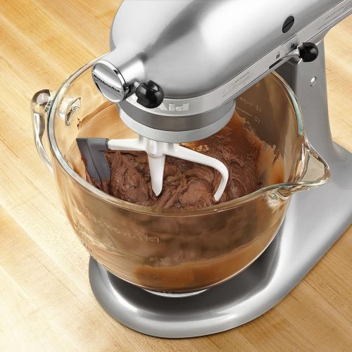 키친에이드 키친에이드KitchenAid KFE5T Tilt Head Flex Edge Beater, 4.5/5 Quart, White