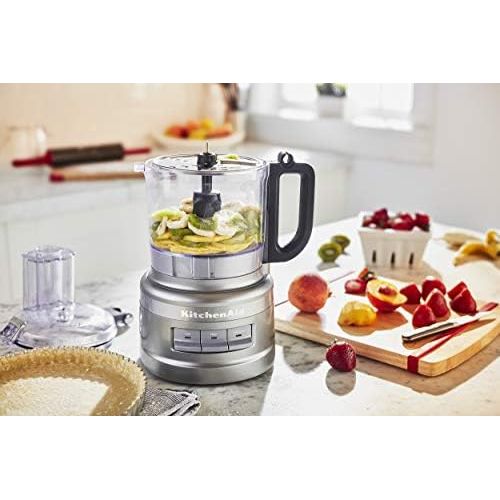 키친에이드 키친에이드KitchenAid KFP0718CU 7-Cup Food Processor Chop, Puree, Shred and Slice - Contour Silver