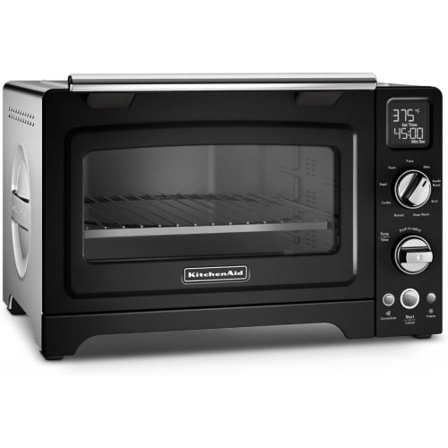 키친에이드 KitchenAid KCO275OB Convection 1800W Digital Countertop Oven, 12, Onyx Black