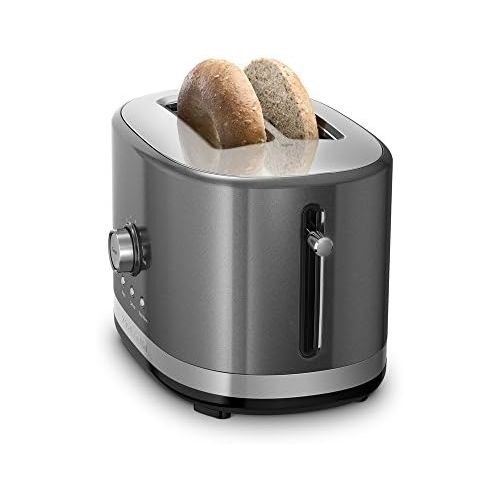 키친에이드 KitchenAid 2-Slice Toaster with High-Lift Lever KMT2116CU, Contour Silver