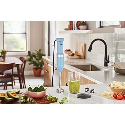 키친에이드 KitchenAid KHBV53VB Variable Speed Corded Hand Blender, Blue Velvet