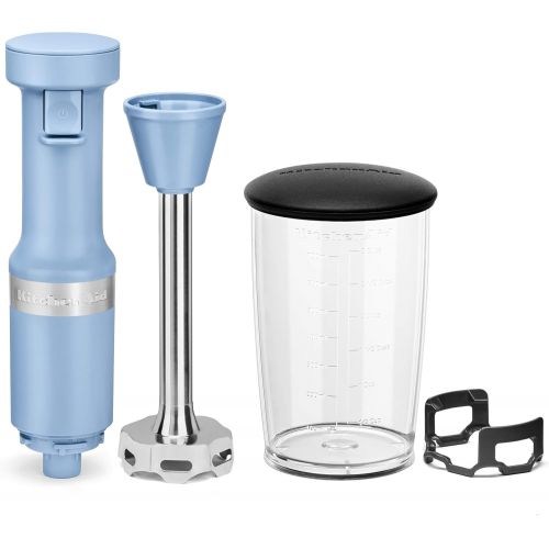 키친에이드 KitchenAid KHBV53VB Variable Speed Corded Hand Blender, Blue Velvet