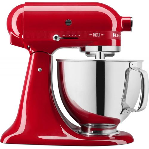 키친에이드 KitchenAid KSM180QHSD 100 Year Limited Edition Queen of Hearts Stand Mixer, Passion Red