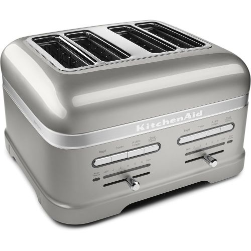 키친에이드 KitchenAid KMT4203SR Pro Line Series Sugar Pearl Silver 4-Slice Automatic Toaster