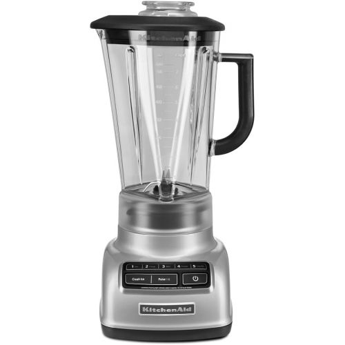 키친에이드 KitchenAid KSB1575MC 5-Speed Diamond Blender, Metallic Chrome,56 oz