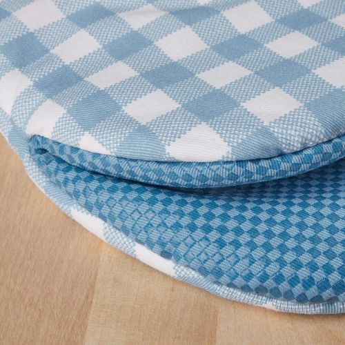 키친에이드 KitchenAid Kitchen Aid Gingham Mini Oven Mitt Set, 5.5x8, Blue Velvet 2 Count