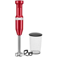 KitchenAid KHBV53PA Variable Speed Corded Hand Blender, Passion Red, 8 in