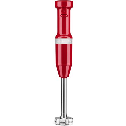 키친에이드 KitchenAid KHBV53PA Variable Speed Corded Hand Blender, Passion Red, 8 in