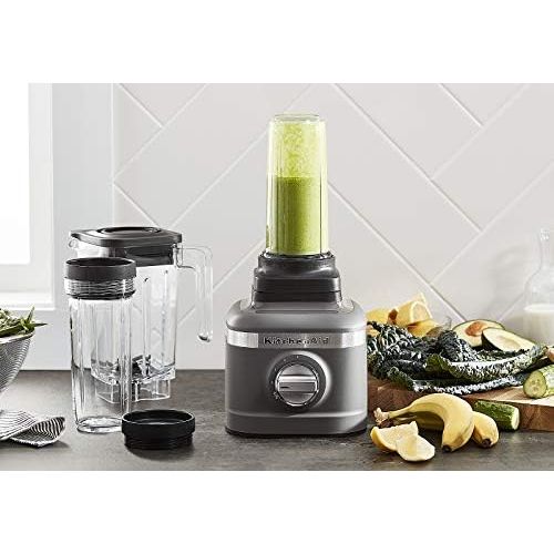 키친에이드 KitchenAid KSB1332YDG K150 Blender, 48 oz, Matte Charcoal Gray