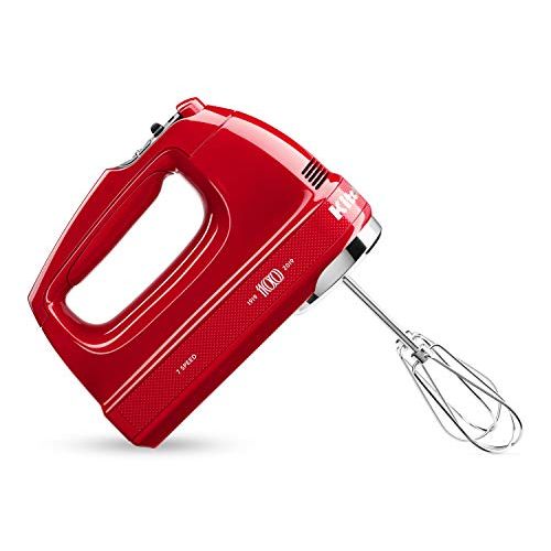 키친에이드 KitchenAid KHM7210QHSD 100 Year Limited Edition Queen of Hearts Hand Mixer, 7 Speed, Passion Red