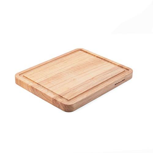 키친에이드 KitchenAid Classic Wood Cutting Board, 8x10-Inch, Natural