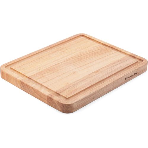 키친에이드 KitchenAid Classic Wood Cutting Board, 8x10-Inch, Natural