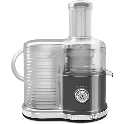 키친에이드 KitchenAid KVJ0333QG Easy Clean Juicer, Liquid Graphite (Certified Refurbished) Renewed