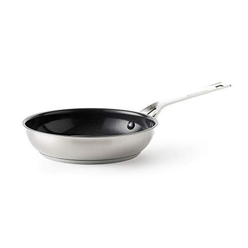 키친에이드 KitchenAid Frying Pan, Non Stick Stainless Steel Pan with Stainless Handle - Induction, Oven & Dishwasher Safe - 20 cm