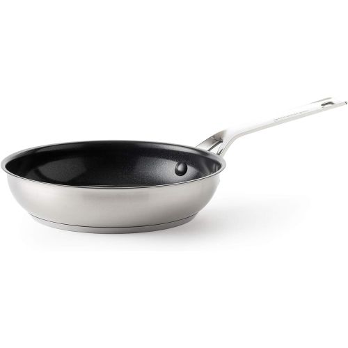 키친에이드 KitchenAid Frying Pan, Non Stick Stainless Steel Pan with Stainless Handle - Induction, Oven & Dishwasher Safe - 20 cm