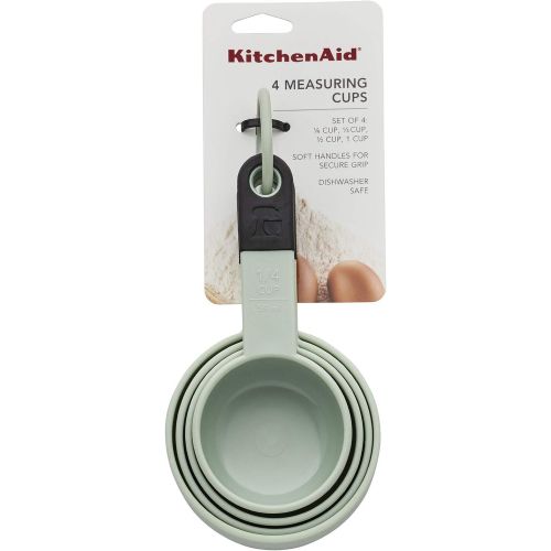 키친에이드 KitchenAid Classic Measuring Cups, Set of 4, Pistachio/Black