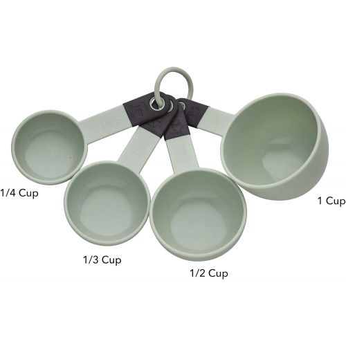 키친에이드 KitchenAid Classic Measuring Cups, Set of 4, Pistachio/Black