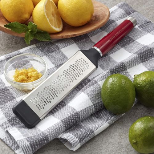 키친에이드 KitchenAid Gourmet Etched Fine Grater, One Size, Red